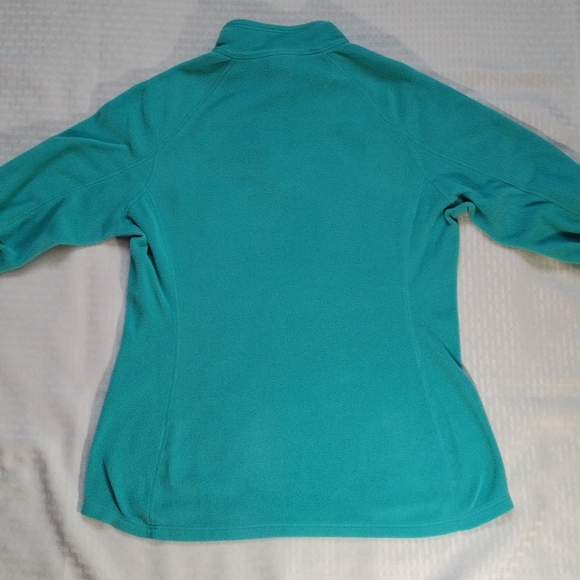 The North Face women's pullover fleece 3/4 zip blue/green size Medium polyester - Picture 4 of 11